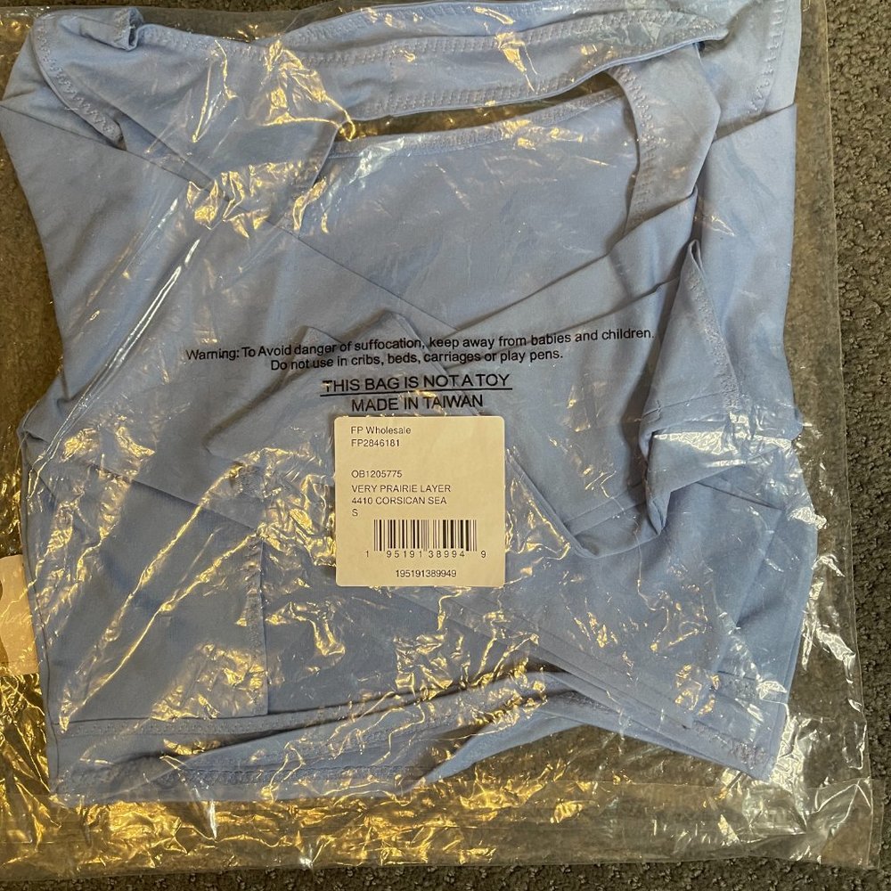 NWT Free People Very Prairie Layer in Corsican Blue - Picture 7 of 12